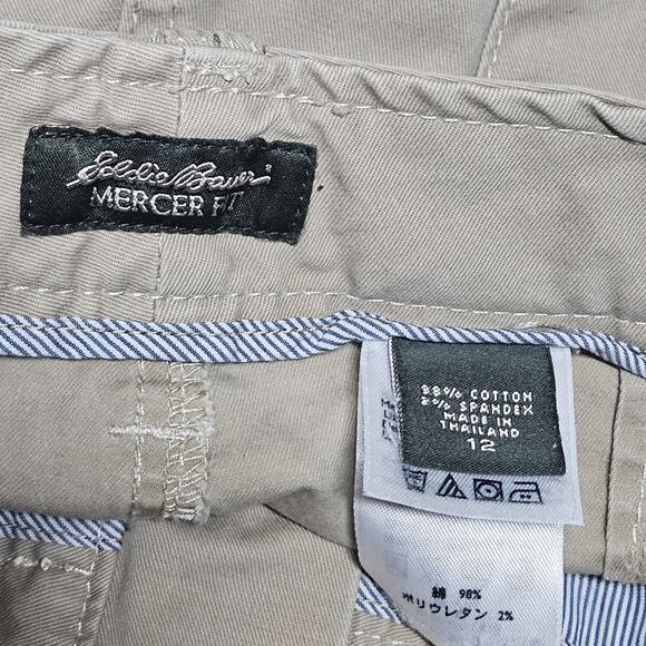 Eddie Bauer Tan Mercer Fit Shorts Size 12 - Picture 3 of 3